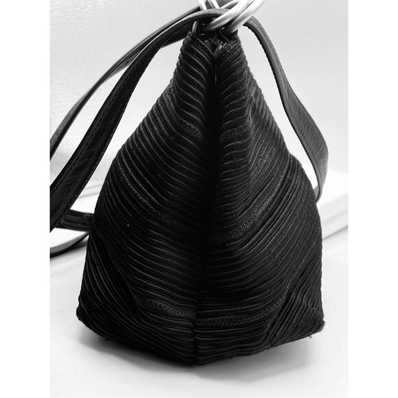 Vintage Americana by Sharif black bucket bag. Repaired handles. - Picture 6 of 8